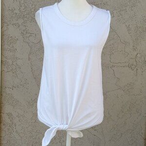 White Sleeveless Top